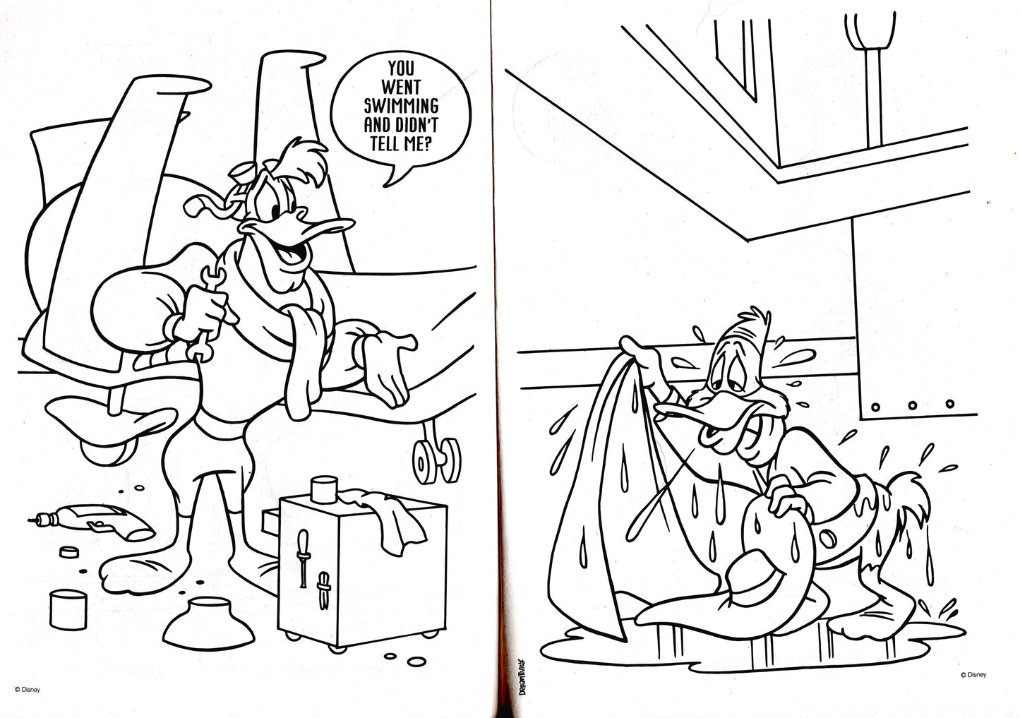 The Disney Afternoon - Coloring and Activity Book ~ All Set for Fun!