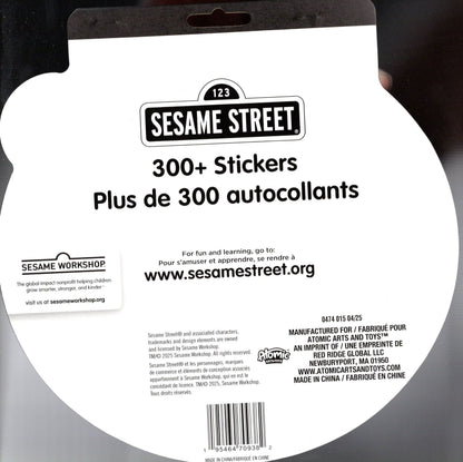 123 Sesame Street - 4 Sticker Sheets Over 300 Fun Stickers