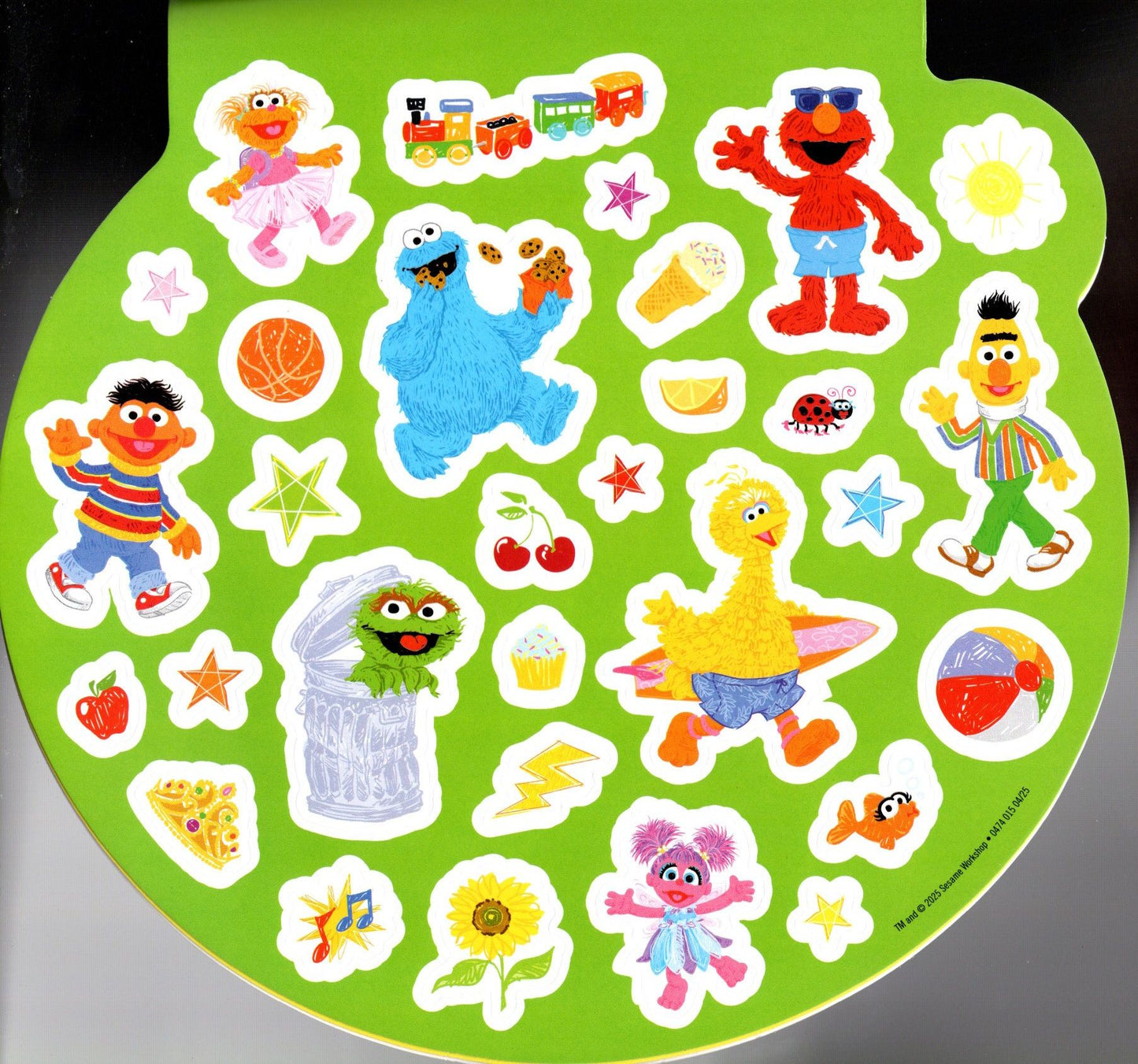 123 Sesame Street - 4 Sticker Sheets Over 300 Fun Stickers