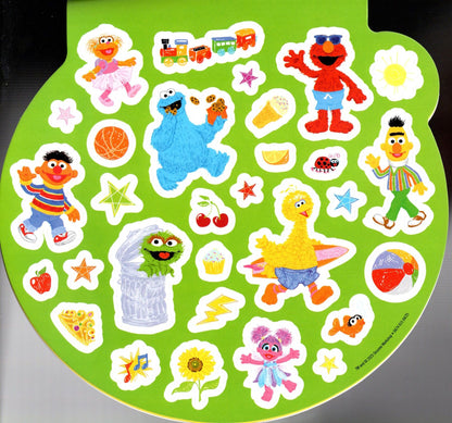 123 Sesame Street - 4 Sticker Sheets Over 300 Fun Stickers