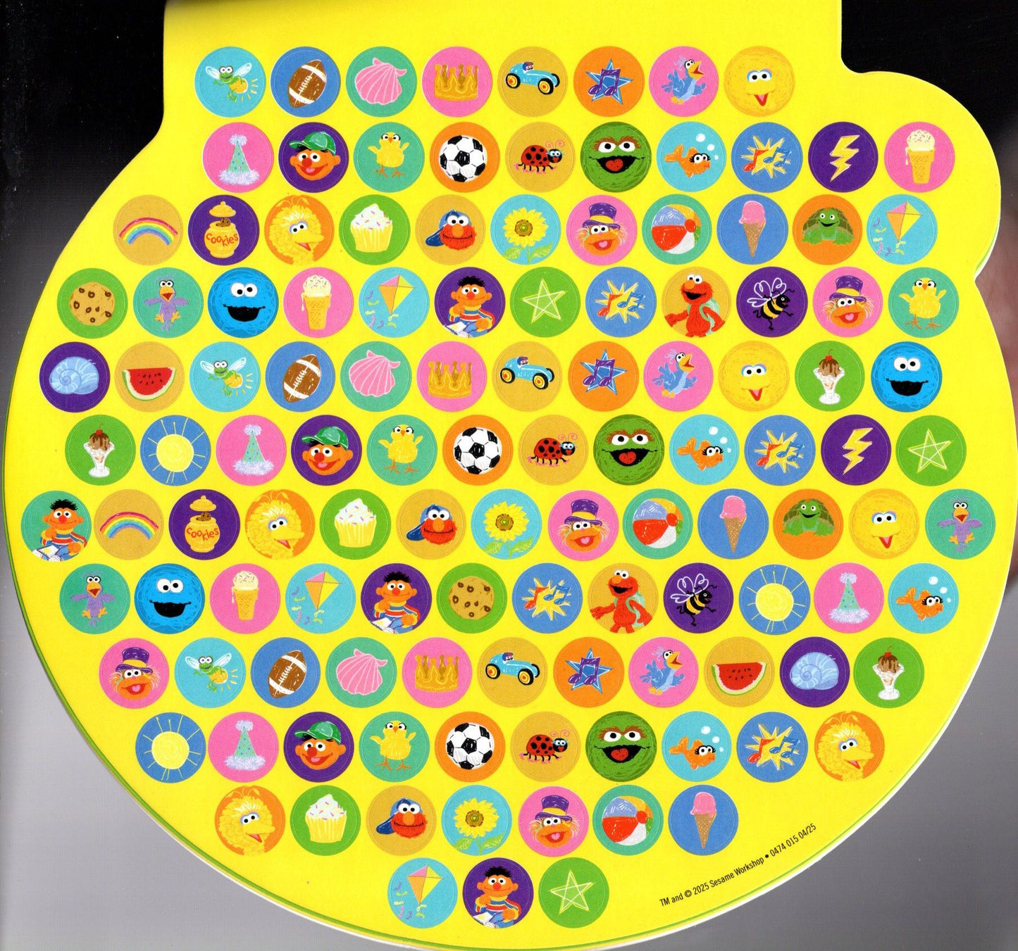 123 Sesame Street - 4 Sticker Sheets Over 300 Fun Stickers