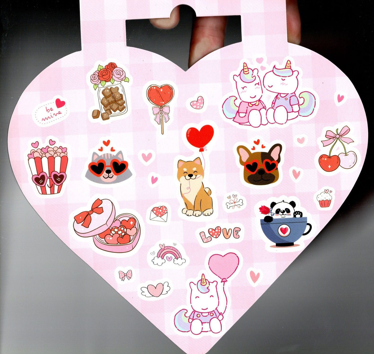 120 Stickers Autocollants - Valentine Sticker Book - Love You (Set of 2)