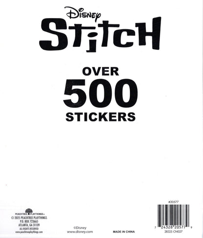 Disney Stitch Sticker Pad with Over 500 Stickers, 6 sheets Sticker Pad