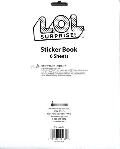 L.O.L. Surprise, Moana 2, Stitch - Sticker Pad with Over 500 Stickers Set of 3