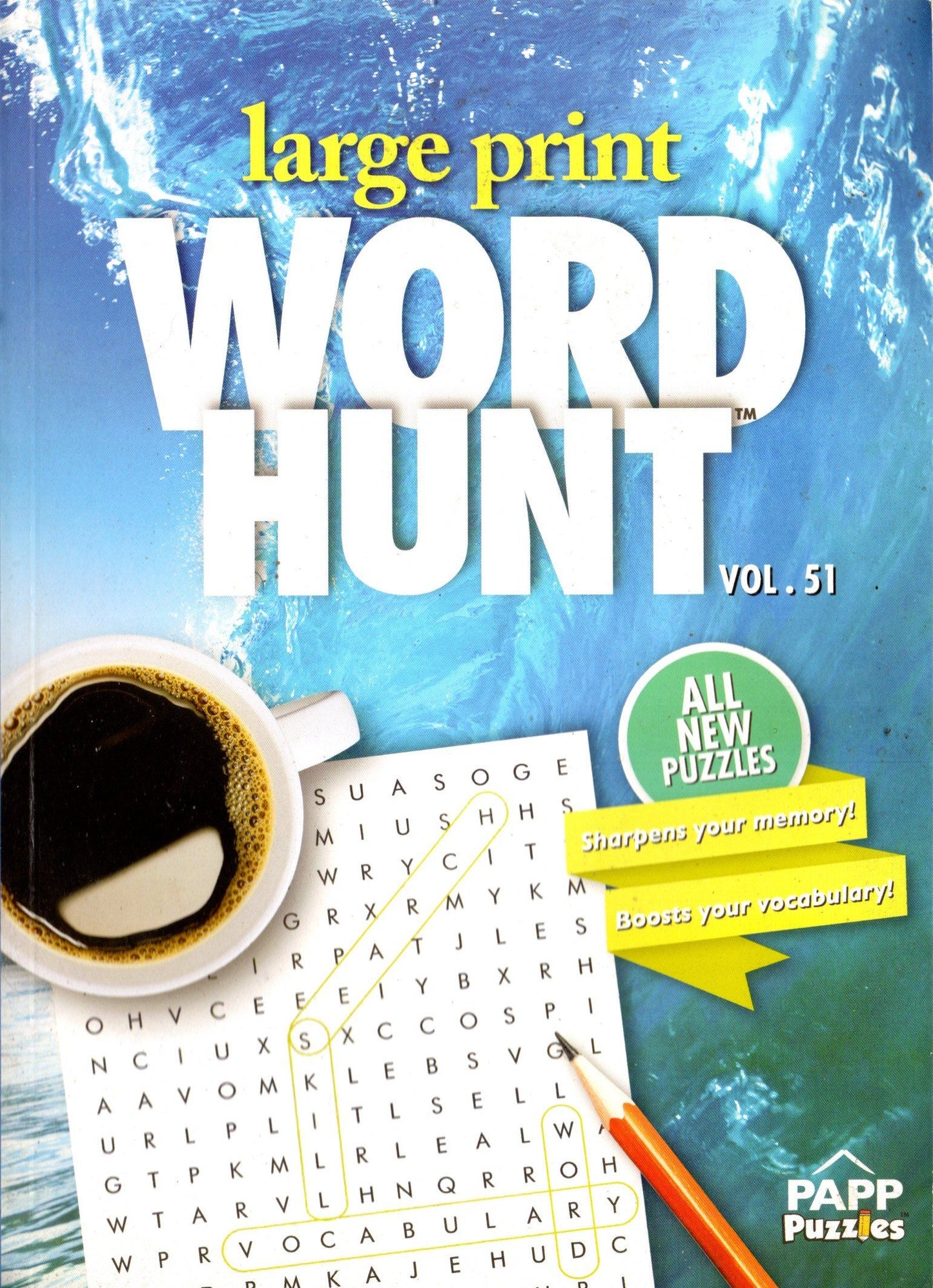 Large Print Word Hunt - All New Puzzles - Vol.51