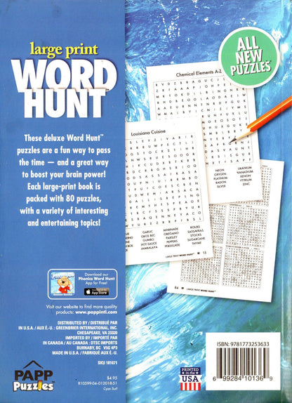 Large Print Word Hunt - All New Puzzles - Vol.51