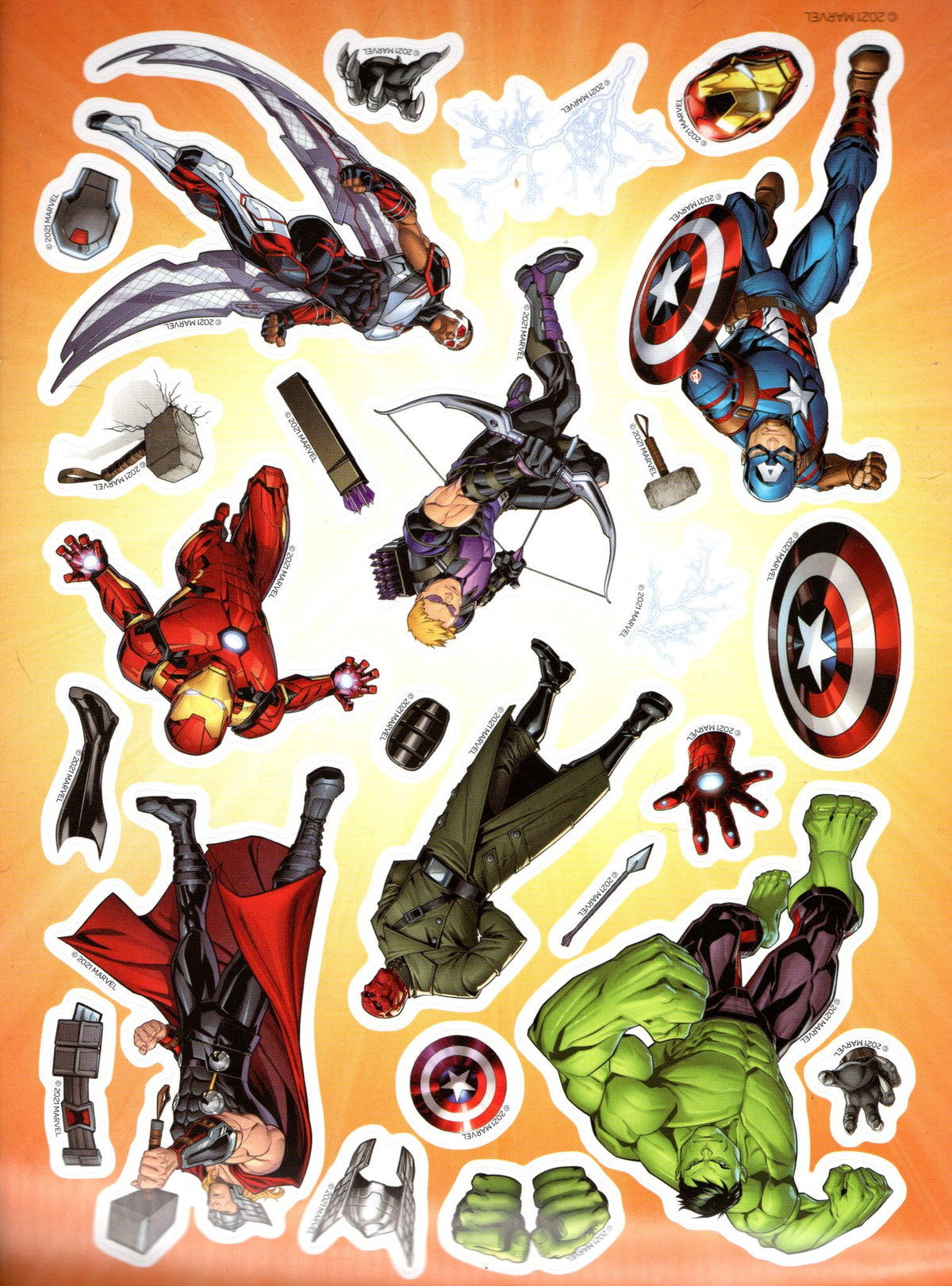 Marvel Avengers Create-A-Scene Sticker Activity Pad to Color
