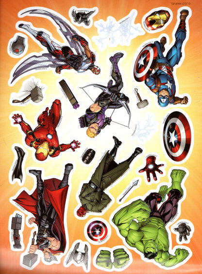 Marvel Avengers Create-A-Scene Sticker Activity Pad to Color