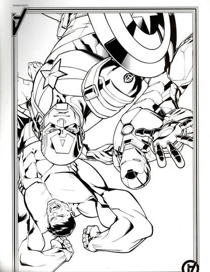 Marvel Avengers Create-A-Scene Sticker Activity Pad to Color
