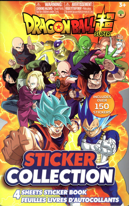 Dragon Ball Super Sticker Collection 4 Sheets Sticker Book