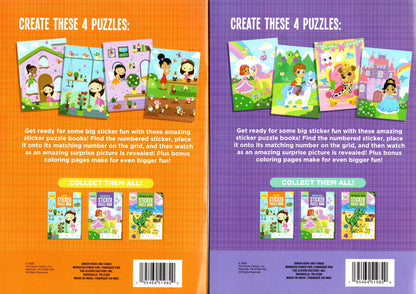 Sticker Puzzles Books - Fairy & Princess (Set of 2 Books)