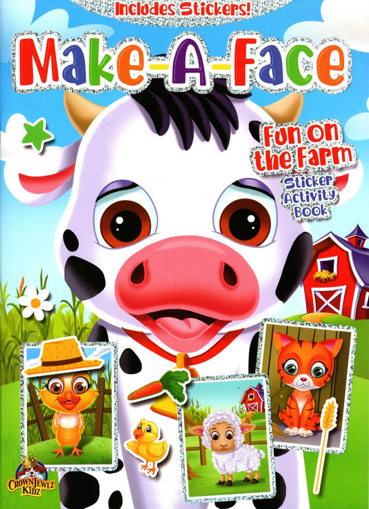 Make-A-Face Fun on the Farm Sticker Activity Book