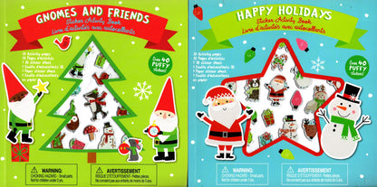 Gnomes and Friends & Happy Holidays Holiday - Sticker Activity Book Set