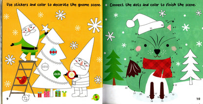 Gnomes and Friends & Happy Holidays Holiday - Sticker Activity Book Set
