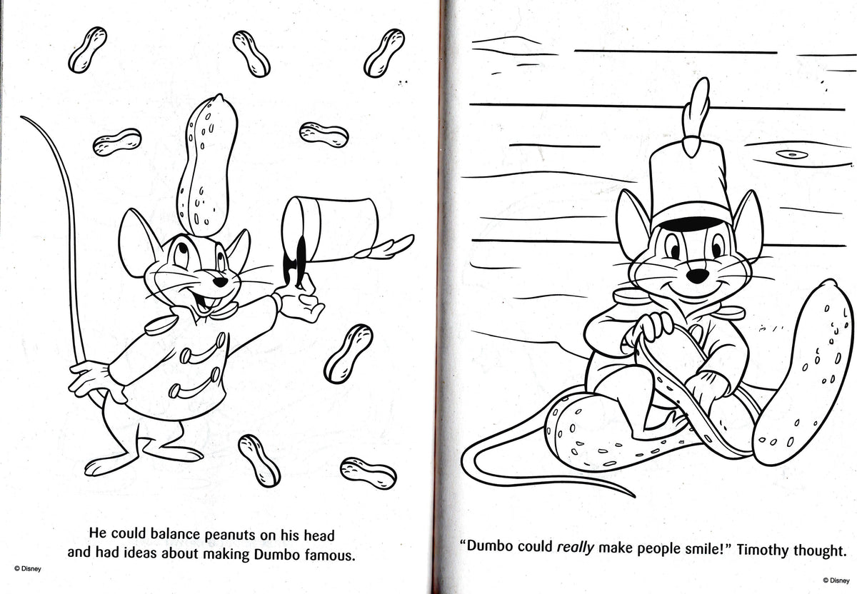 Disney Animal Friends Cuddle Buddy - Jumbo Book to Color