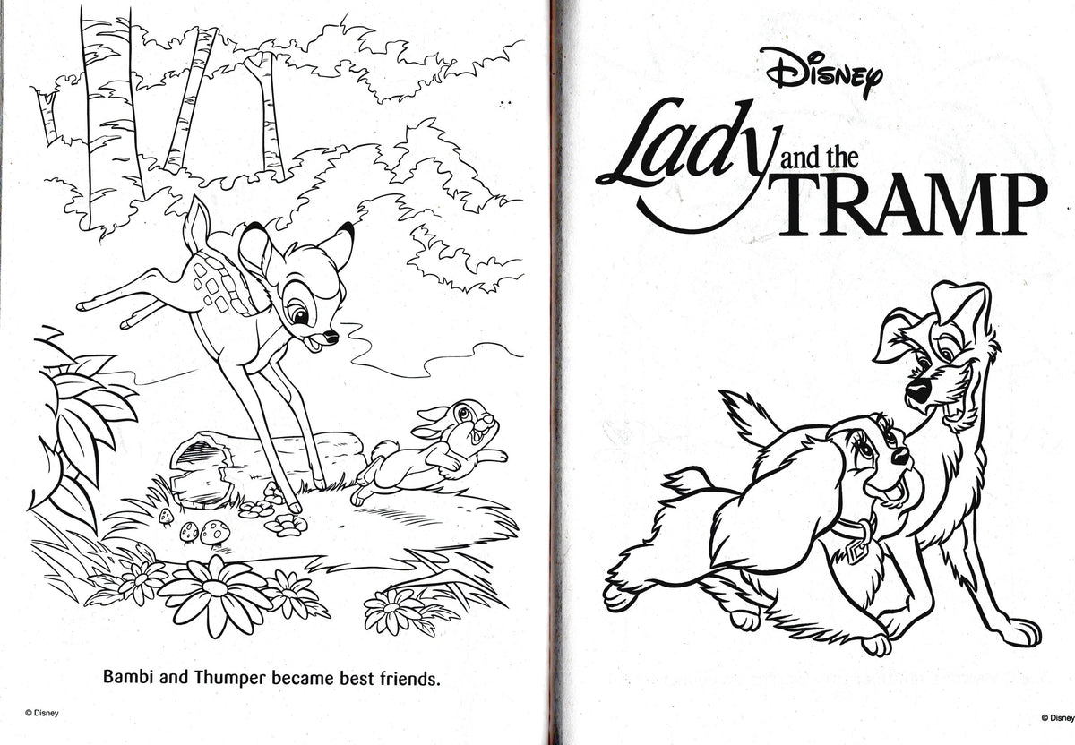 Disney Animal Friends Cuddle Buddy - Jumbo Book to Color
