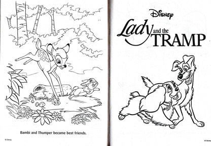 Disney Animal Friends Cuddle Buddy - Jumbo Book to Color