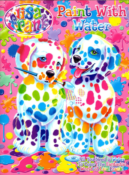 Lisa Frank Paint With Water Activity Book with Cut-Out Photo Frames