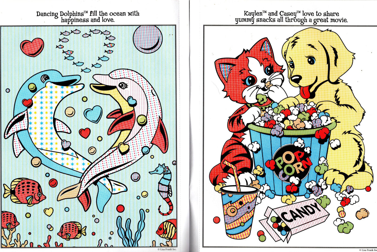 Lisa Frank Paint With Water Activity Book with Cut-Out Photo Frames