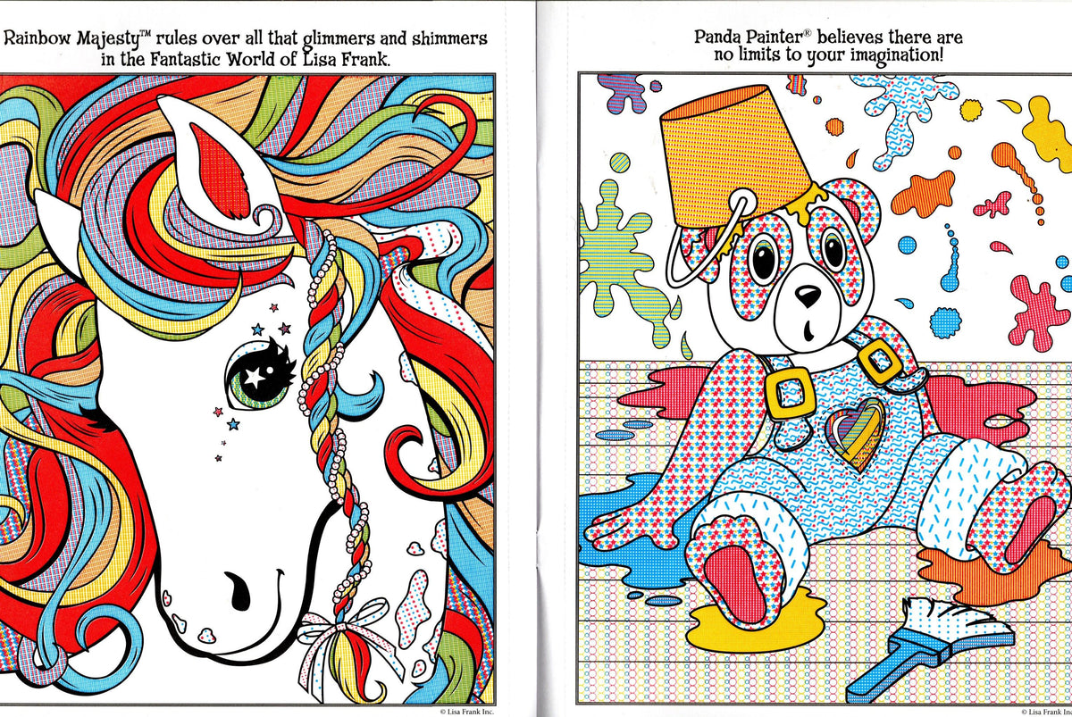 Lisa Frank Paint With Water Activity Book with Cut-Out Photo Frames