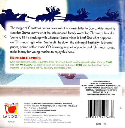 Jolly Old St. Nicholas Christmas Book with Music CD