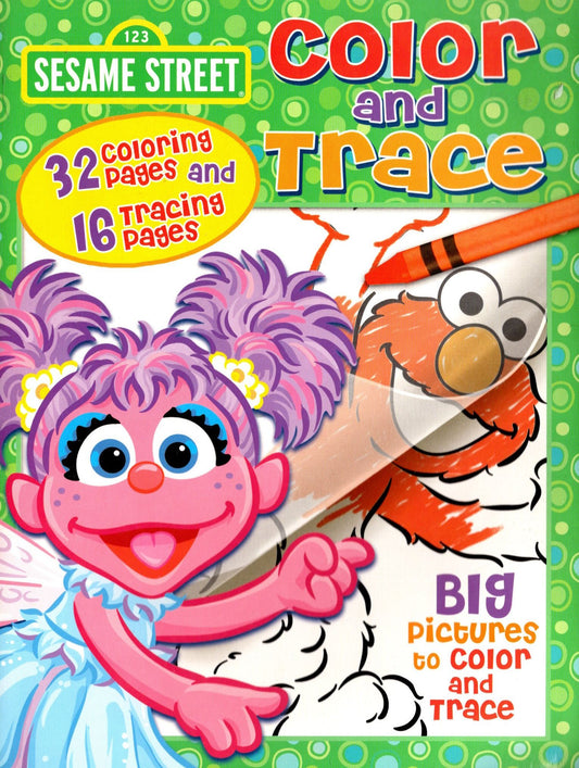 Sesame Street Color and Trace Activity Book