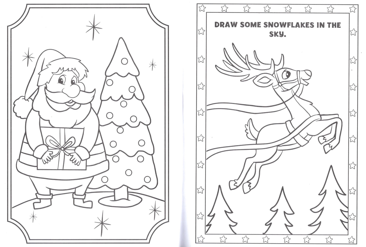 CrownJewlz Merry & Bright and Holly Jolly Holiday Coloring Book. Set of 2 Books