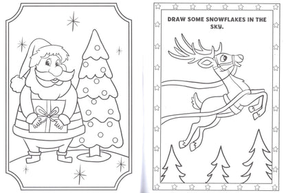 CrownJewlz Merry & Bright and Holly Jolly Holiday Coloring Book. Set of 2 Books