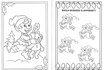 CrownJewlz Merry & Bright and Holly Jolly Holiday Coloring Book. Set of 2 Books