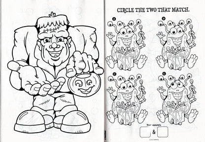 Halloween Coloring & Activity Fun 3-Book Set: Spooky Cute!, Heaps and Pumpkin