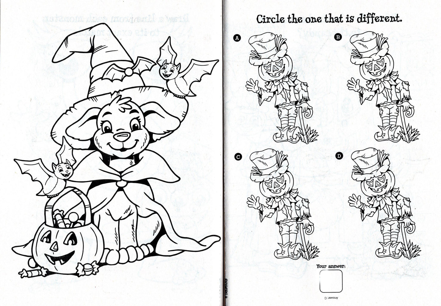 Dreamtivity Halloween Coloring & Activity Book Fun - Pumpkin Patch Pals
