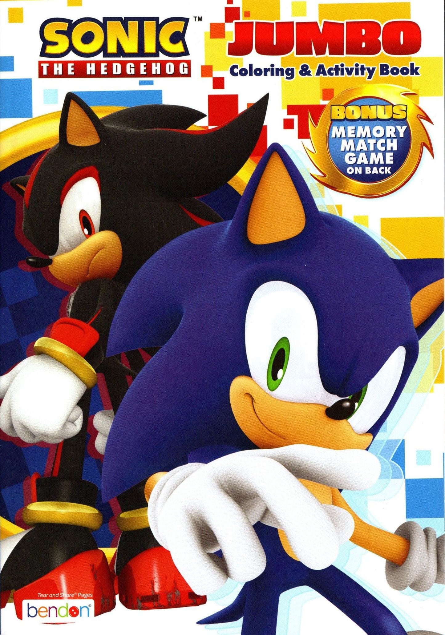 Sonic the Hedgehog Jumbo Coloring & Activity Book with Bonus Memory Match Game