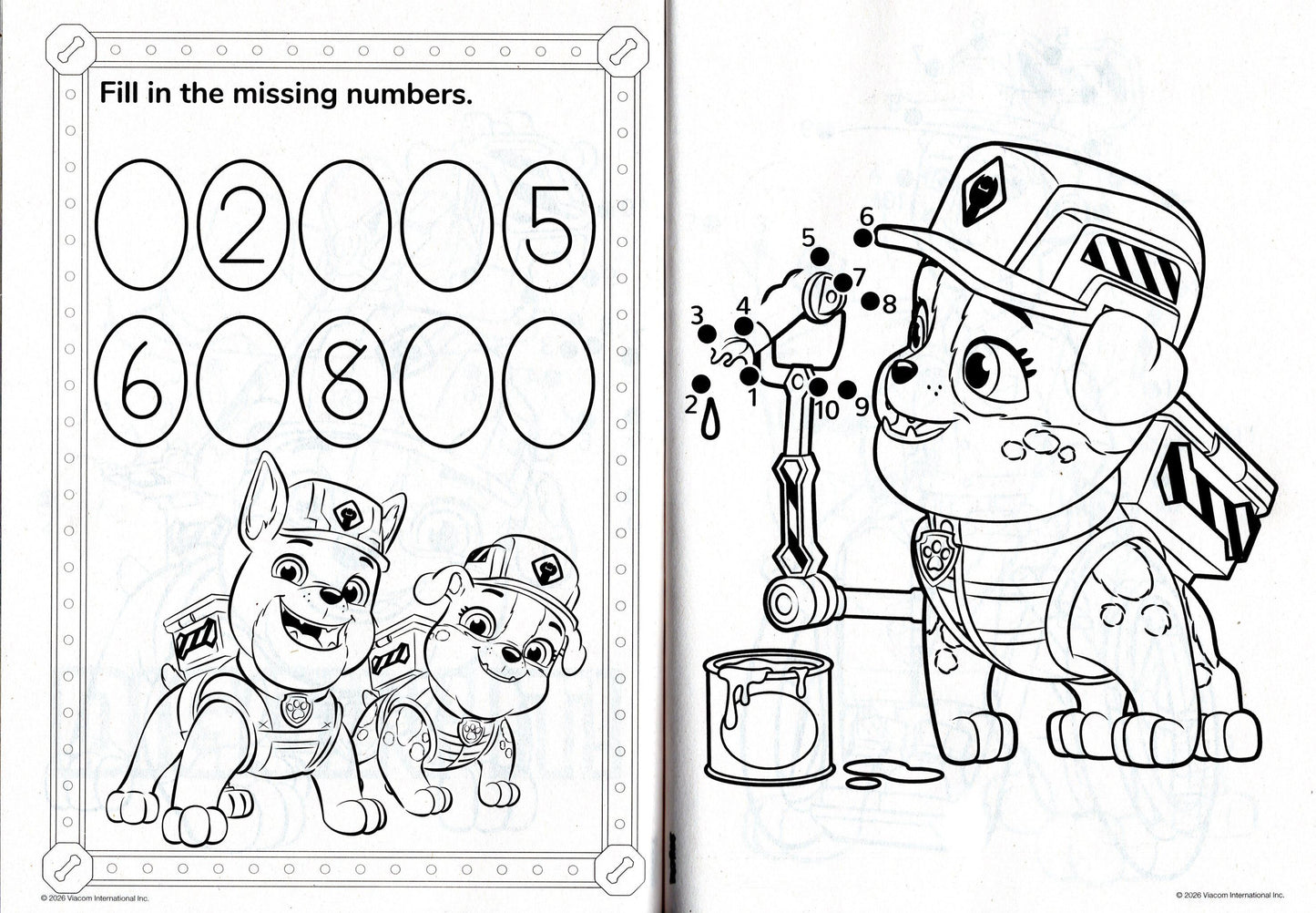 Nickelodeon PAW Patrol & Rubble & Crew Dot-To-Dot Activity Book Set - 2-Pack
