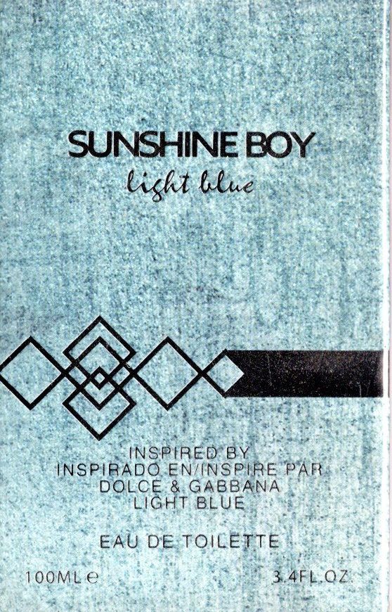 Sunshine Boy Light Blue Eau de toilette for men 3.4 Fl. Oz