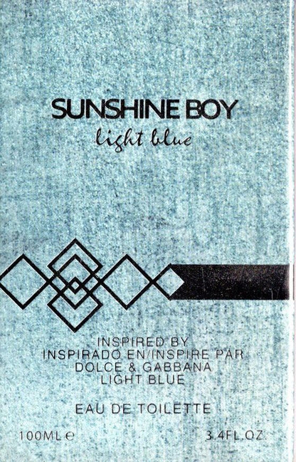 Sunshine Boy Light Blue Eau de toilette for men 3.4 Fl. Oz