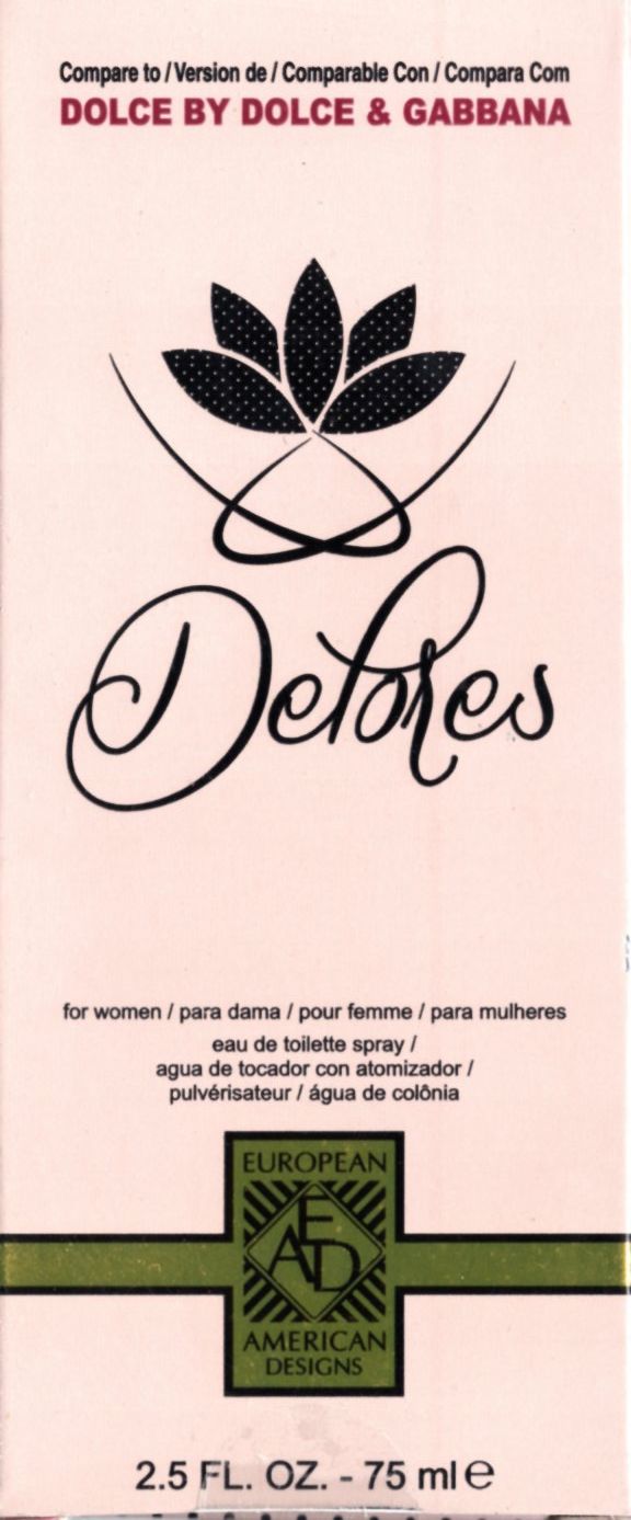 EAD Delores Eau de toilette for women 2.5 Fl. Oz