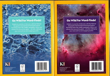 Kappa National Geographic Word-Finds Books Bundle, Volumes 5 & 6