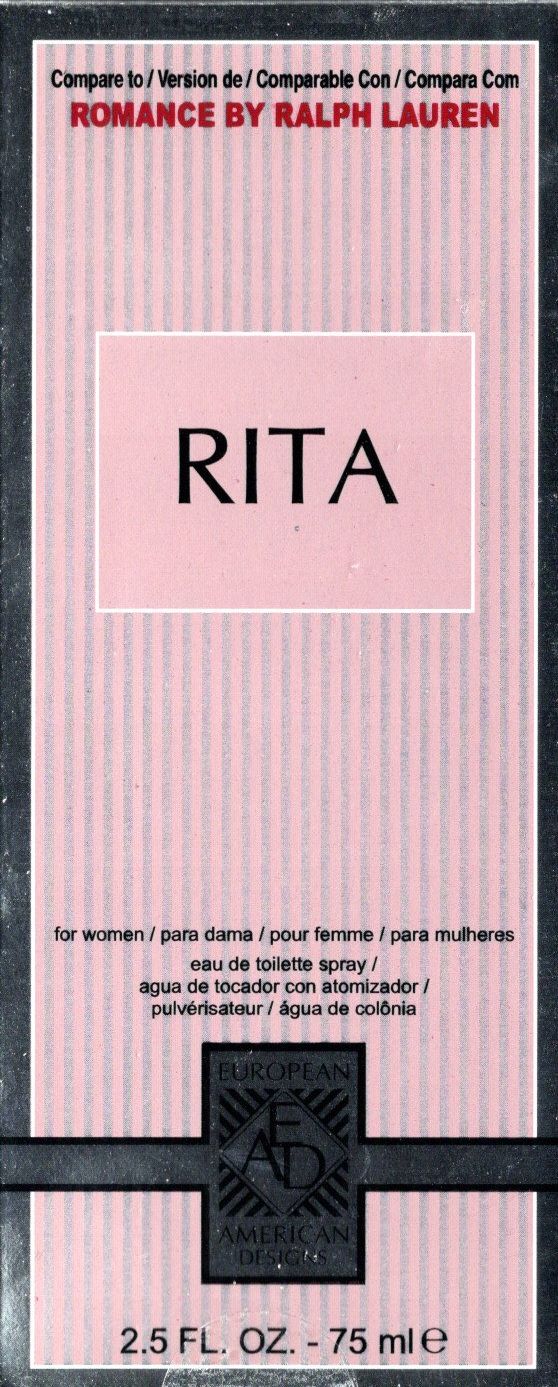EAD European American Designs Rita Eau De Toilette Spray 2.5 Fl. Oz.