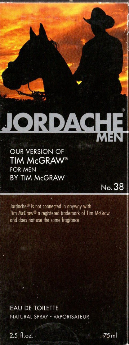 Jordache Men No. 38 Eau De Toilette Natural Spray 2.5 Fl. Oz.