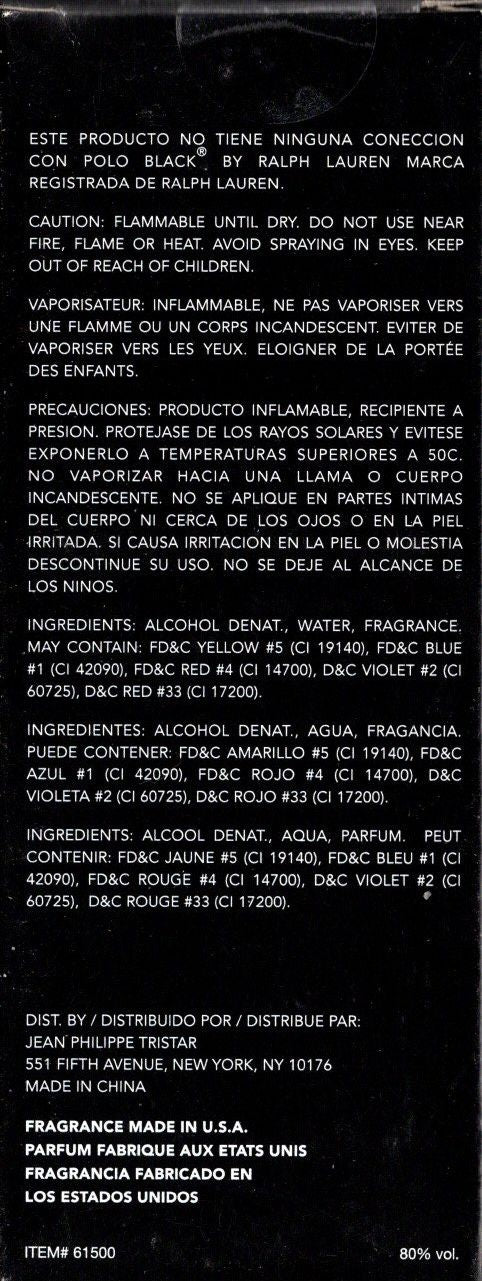 Prism Black Limited Edition Eau De Toilette Extreme Concentrée Natural Spray 2.5