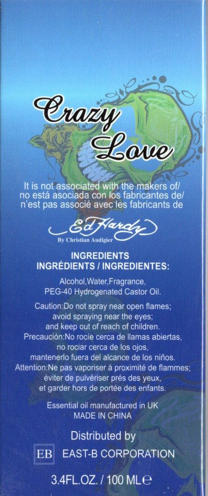 Crazy Love Eau De Toilette Vaporisateur Natural Spray 3.4 Fl. Oz.