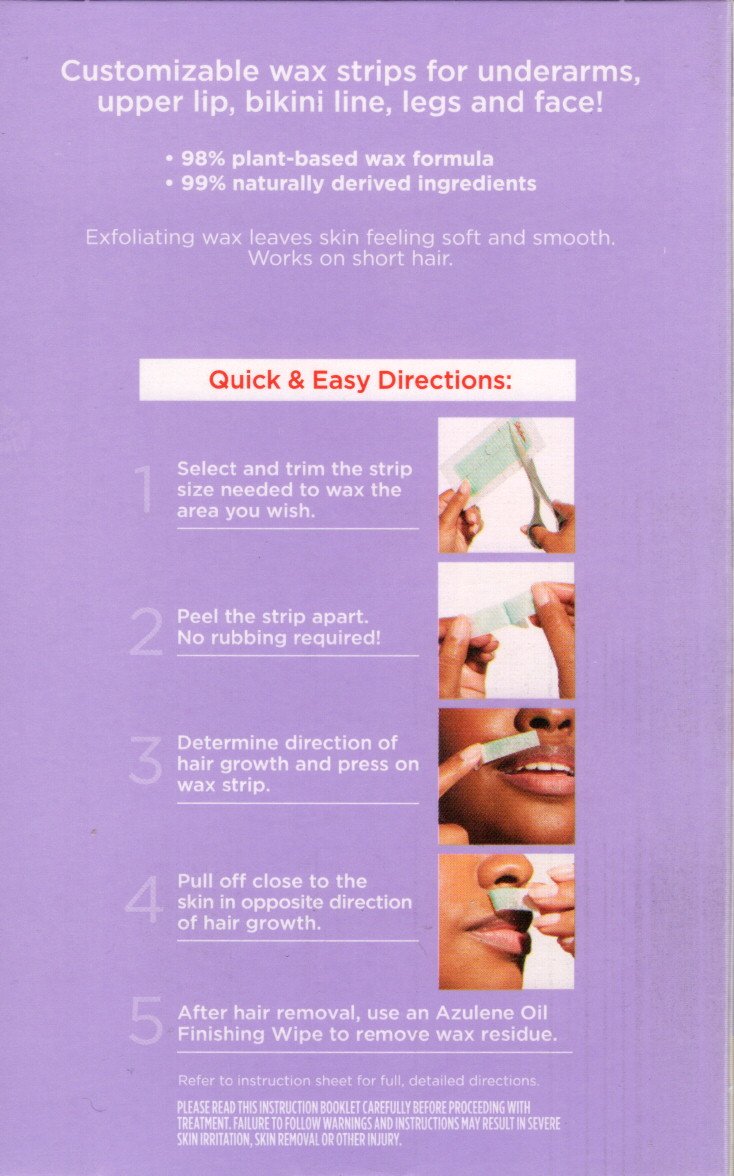 Sally Hansen Sugar Wax Kit & Snip & Use Wax Strips Bundle (Set of 2)