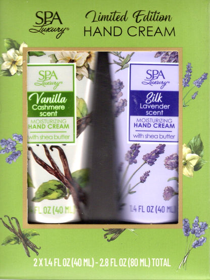 SPA Luxury Limited Edition Moisturizing Hand Cream Cashmere & Lavender Set, 2.8
