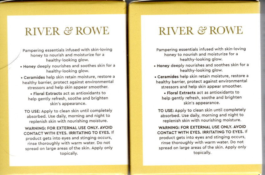 River & Rowe Honey Glow Whipped Moisturizer 2-Pack, 3.4 oz.