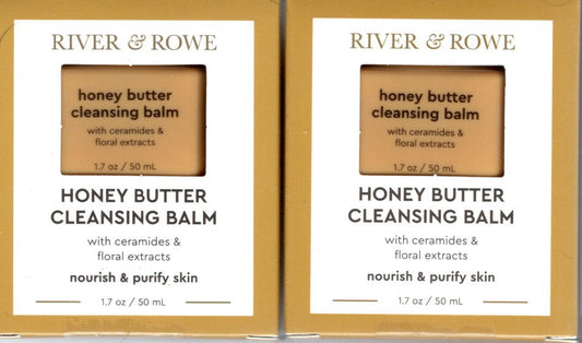 River & Rowe Honey Butter Cleansing Balm 2-Pack, 3.4 oz.