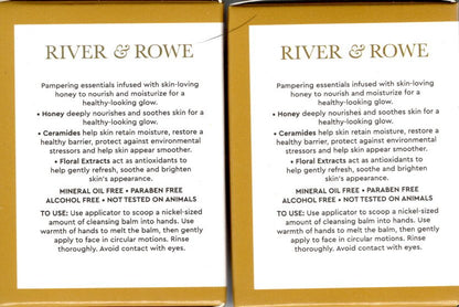 River & Rowe Honey Butter Cleansing Balm 2-Pack, 3.4 oz.