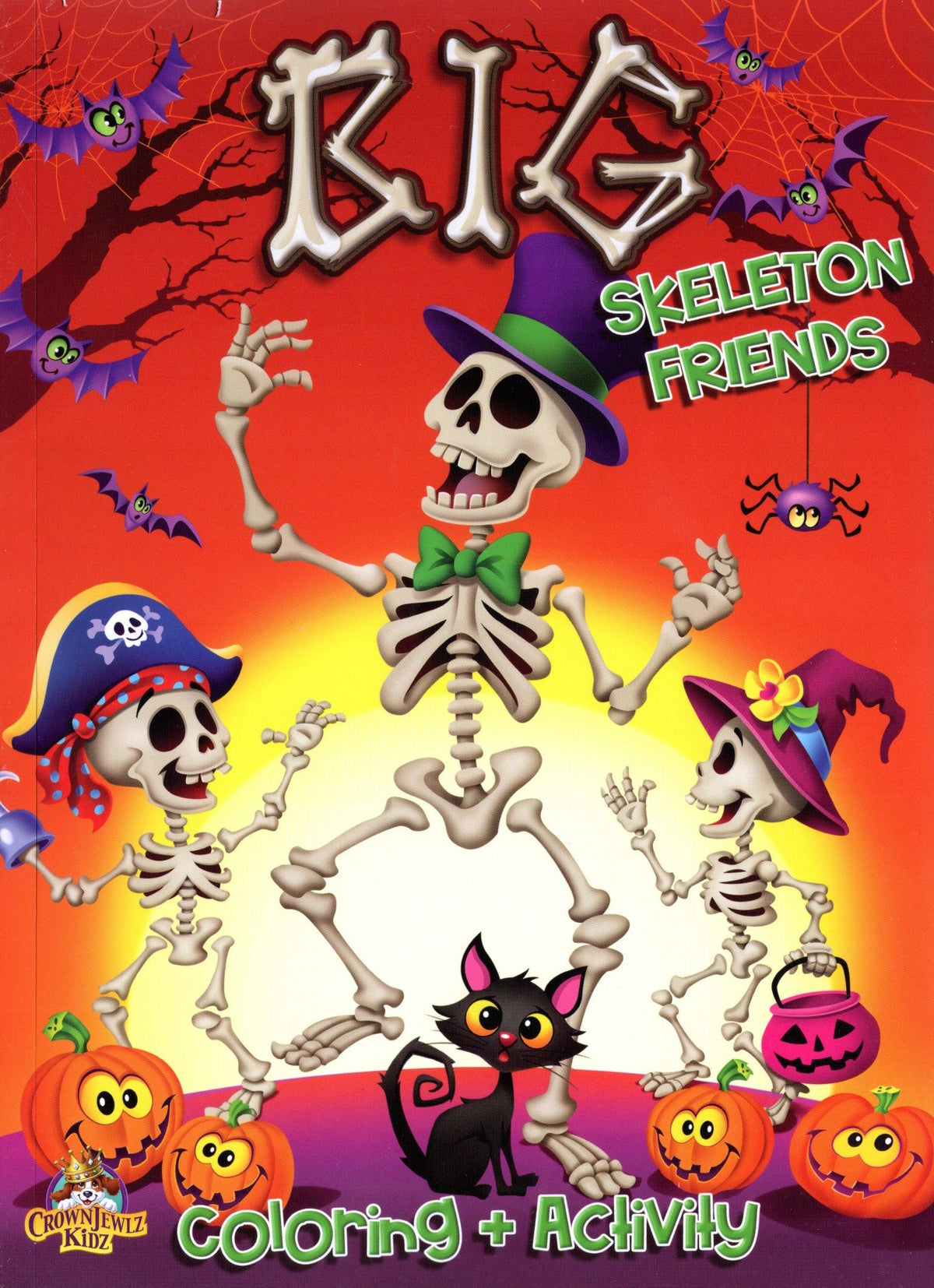 Big Skeleton Friends - Coloring and Activity Book
