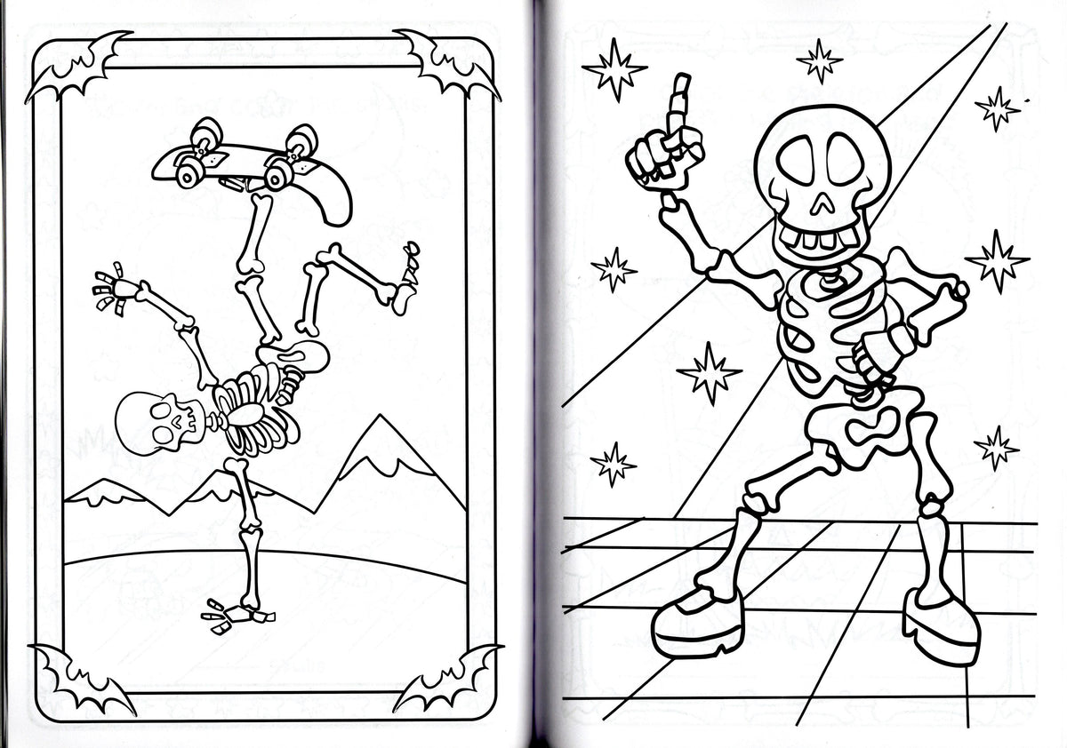 Big Skeleton Friends - Coloring and Activity Book