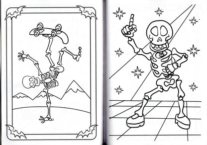 Big Skeleton Friends - Coloring and Activity Book