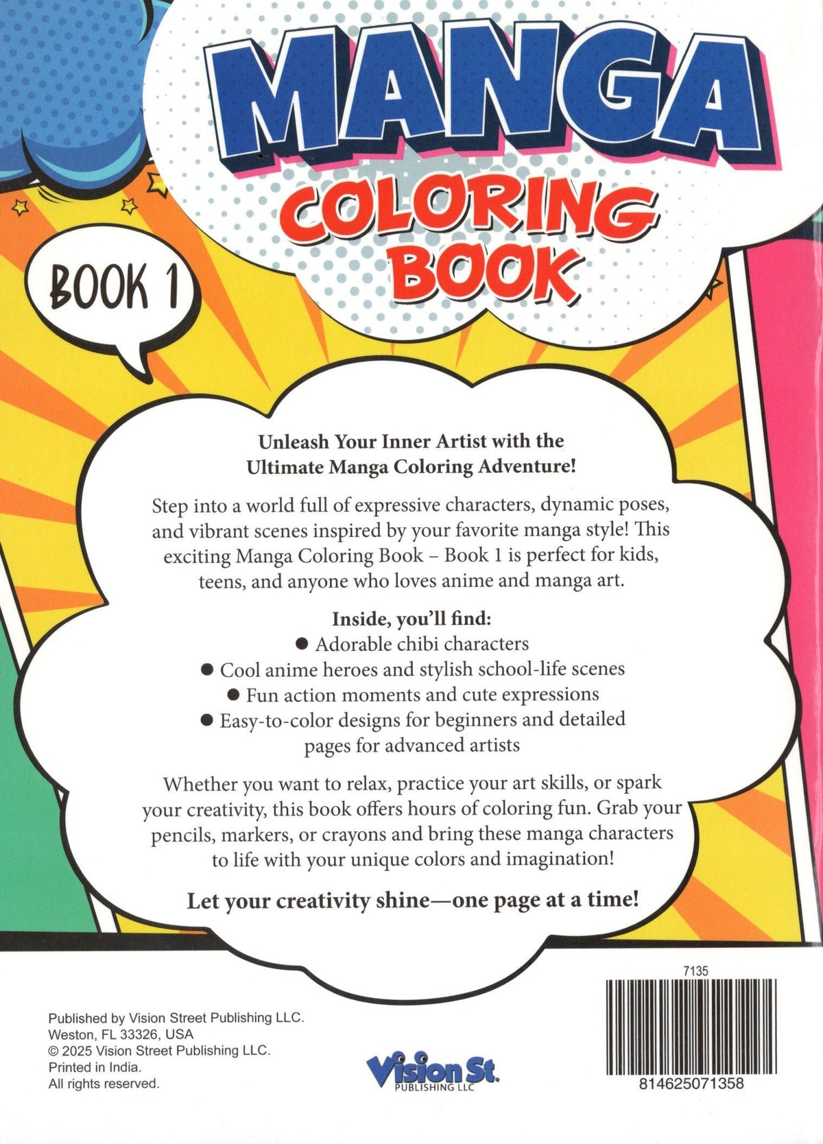 Manga - Coloring & Activity Book 1